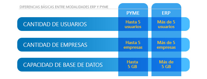 Diferencias ERP y Pyme